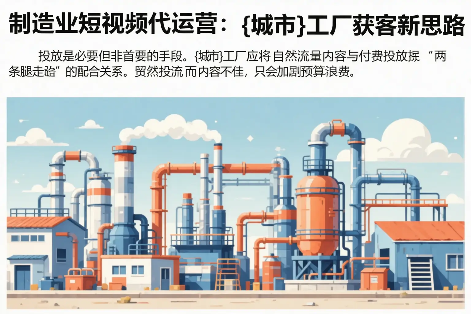 制造业短视频代运营:仁和工厂获客新思路